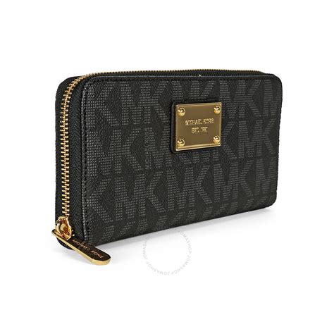 michael kors black continental wallet kohls|Michael Kors zipper wallet.